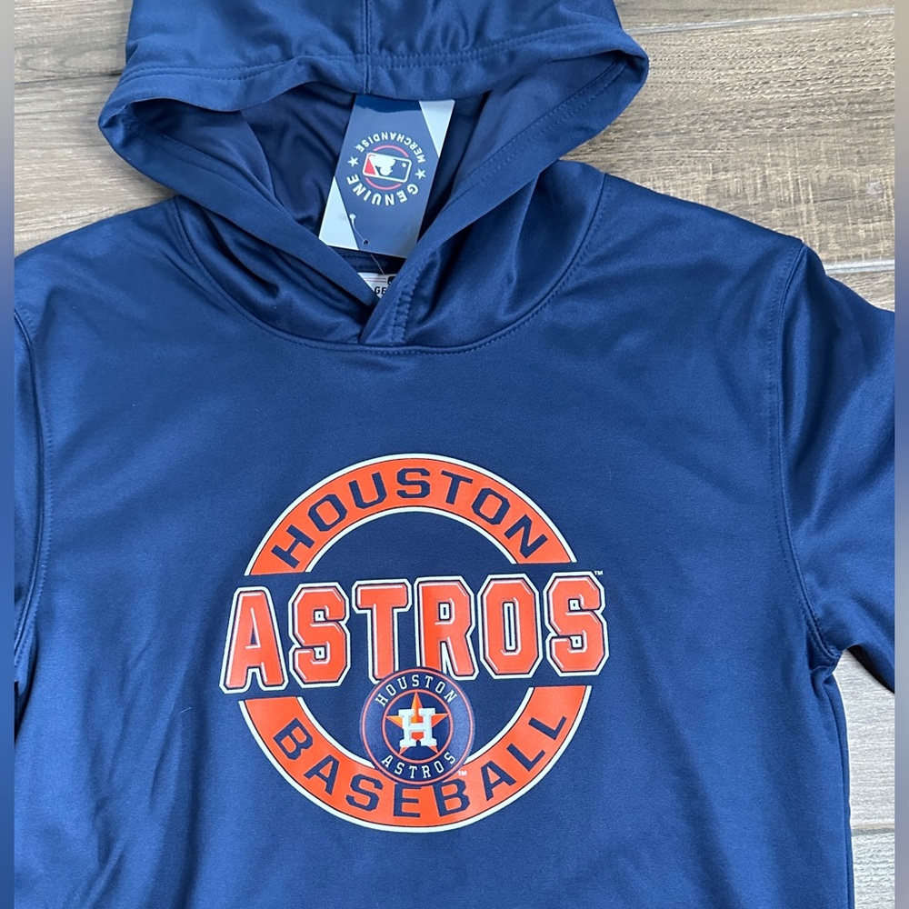 Houston Astros Navy Hoodie Kids Size 14/16 - Picture 2 of 7